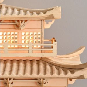 Alternative view of Đèn bàn gỗ Tùng Đăng phong cách Á Đông